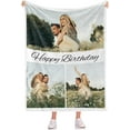 thumbnail image 3 of Custom Blankets with Photos Personalized Happy Anniversary Blanket Valentines Day for Her Him Boyfriend Girlfriend Husband Wife, 3 of 6