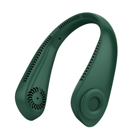 

Cglfd Portable Neck- Fan Hands Free Bladeless Fan 2000 Mah Battery Operated Wearable Personal Fan Leafless Rechargeable Headphone Design Usb Powered Desk Fan
