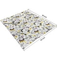thumbnail image 4 of White Butterfly Yellow Purple Flower Pattern Blanket,Comfortable Soft Lamb Wool Throw Blanket,All Season,Warm Lightweight Blankets for Sofa Bed Couch Living Room Chair,50"x60", 4 of 4