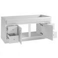 thumbnail image 3 of Design House 60" Solid Wood Concord Bathroom Vanity Cabinet, White, 3 of 7
