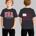 thumbnail image 2 of 4th of July Shirts Toddler Boys Girls American Flag USA T-Shirt Kids Patriotic Tee Tops 1-13Y, 2 of 4