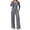 G-Navy Blue, variant on UVN Two Piece Sets for Women Fall Long Sleeve Ruched Tops and Wide Leg Pants Outfits Ladies Fashion Casual Lounge Sets