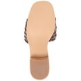 thumbnail image 6 of Journee Womens Fylicia Woven Detail Slip On Stacked Heel Dress Sandals, 6 of 10