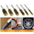 thumbnail image 3 of 6Pcs Brass Bore Brushes with 1/4 Inch Hex Shank, Effortless Access to Confined Areas for Automotive Machining Applications, 3 of 9