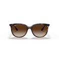 thumbnail image 2 of Ray-Ban Square Sunglasses for Women, Polished Havana Frames with Gradient Brown Lenses, Size 54, 2 of 6
