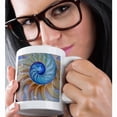 thumbnail image 2 of 3drose, Usa, Oregon. Close-up of Chambered Nautilus Cut in Half., 11oz Magic Transforming Mug, 2 of 7