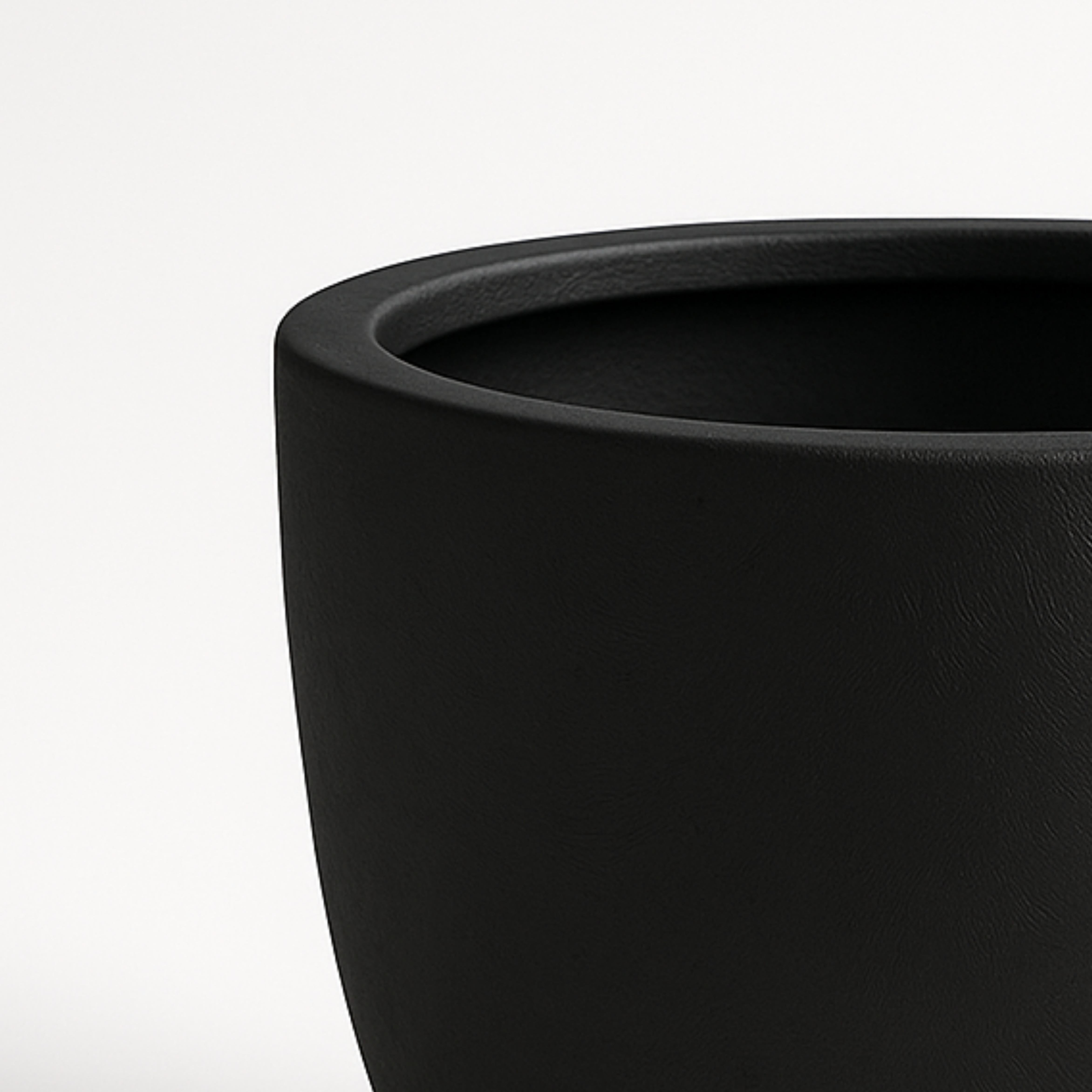 LeisureMod Dahlia Mid-Century Tapered Round Planter, Fiberstone & MgO Clay, Indoor/Outdoor Plant Pot