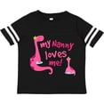 thumbnail image 3 of Inktastic My Nanny Loves Me Girls Toddler T-Shirt, 3 of 5