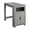 Gray, variant on Dining Table - 48" Rectangular - Counter Height - Kitchen - Storage - White