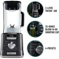 thumbnail image 6 of Calphalon Auto-Speed 2-Liter Blender with Blend-N-Go Smoothie Cup, Dark Stainless Steel, 6 of 10