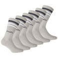 thumbnail image 1 of Calcetines de Tenis Unisex Diadora - Paquete de 3, Logotipo, Rayas Gris 43-46, 1 of 3