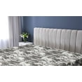 thumbnail image 5 of Ambesonne Flowers Fitted Sheet, Mimosa Frangipani Print, King Size, Warm Taupe Dimgray, 5 of 5