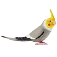 thumbnail image 2 of Figuras de pájaro cacatúa, loro en miniatura para educación temprana para decoración de tartas. Foto. gris, 2 of 9