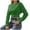 Green, variant on Odeerbi Womens Tops Shirts Blouses Dressy 2025 Casual Long Sleeve Shirts Fashion Comfortable Solid Color Round Neck Blouse Green
