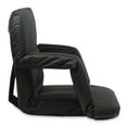 thumbnail image 2 of KHOMO GEAR Stadium Bleacher and Bench Seat Chair with Reclining Cushion, Armrest and Carry Straps, 2 of 6
