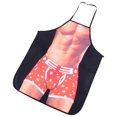 thumbnail image 2 of Delantal de cocina divertido 3D Delantal sexy para hombre y mujer Delantal impermeable (Hombre de gimnasio), 2 of 8