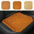 thumbnail image 7 of Beaded Car Seat Cover, Car Seat Covers Front Seats, Breathable Cushion Protector, Anti-Slip Driver Seat Padded, Auto Interior Decoration for Vehicles,18x18 Inch,Beige, 7 of 7