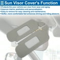 thumbnail image 6 of Sun Visor Cover for Ford for Mustang 1994-2004 Left and Right Side Car Sun Visor Protector Cover Anti-Scratch Faux Leather Gray, 6 of 6