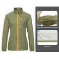 thumbnail image 7 of Little Donkey Andy Women's Lightweight Waterproof Cycling Stretch Jacket, Ultralight Windbreaker, Packable Sage Size S, 7 of 7