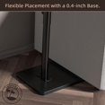thumbnail image 4 of Sofa Armrest Tray Table for Couch Swivel Height Adjustable End for Small Spaces Snack Side Table for Bed or Chair with Phone & Tablet Slot (Rustic ), 4 of 6