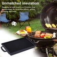 thumbnail image 3 of Primegos Aluminum Rectangle Griddle with Helper Handles Nonstick Griddle Grill Seasoned Versatile Stovetop Oven Indoor Outdoor Use, 3 of 8