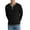 02-Black, variant on Mens Henley Shirts Long Sleeve T Shirt Fashion Casual Slim V Neck Shirts