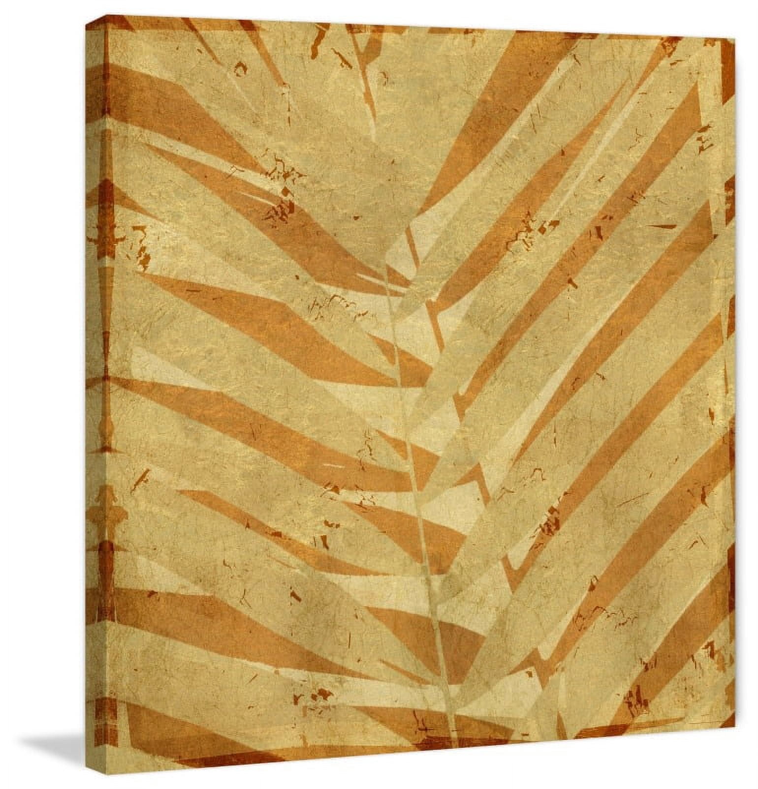 "Palm Fossil II" Painting Print on Wrapped Canvas