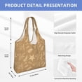 thumbnail image 4 of XMXT Canvas Tote Bag for Women, Christmas Golden Stars Large Reusable Shopping Bags, Multicolor, 4 of 7