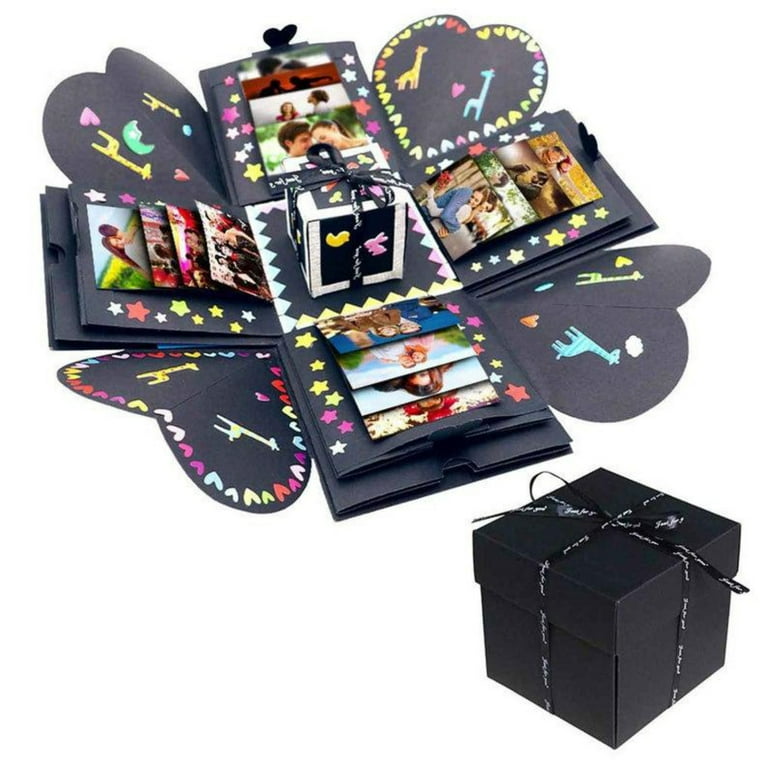 Surprise Creative Explosion Handmade Box Album with Box Guide Photo Home  DIY Soccer Wrapping Paper Christmas Christmas Gift Wraps Candy Wrapping  Paper Squares Wrapping Paper Teal Wrapping Paper Cart 