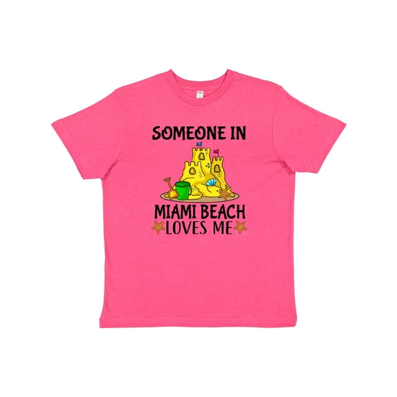 Inktastic Someone in Miami Beach Loves Me Youth T-Shirt