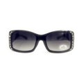 thumbnail image 2 of Texas West Womens Sunglass with Antiqued Ornate Cross And Rhinestones UV400 Lens, 2 of 3