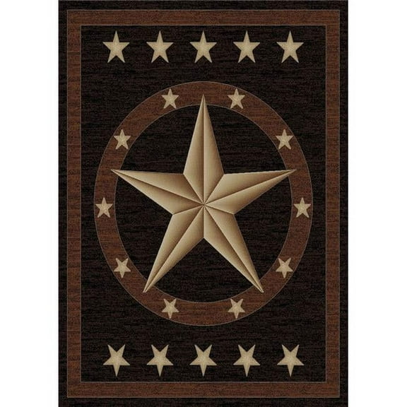 Mayberry Rug  Hearthside Western Star Ebony Area Rug