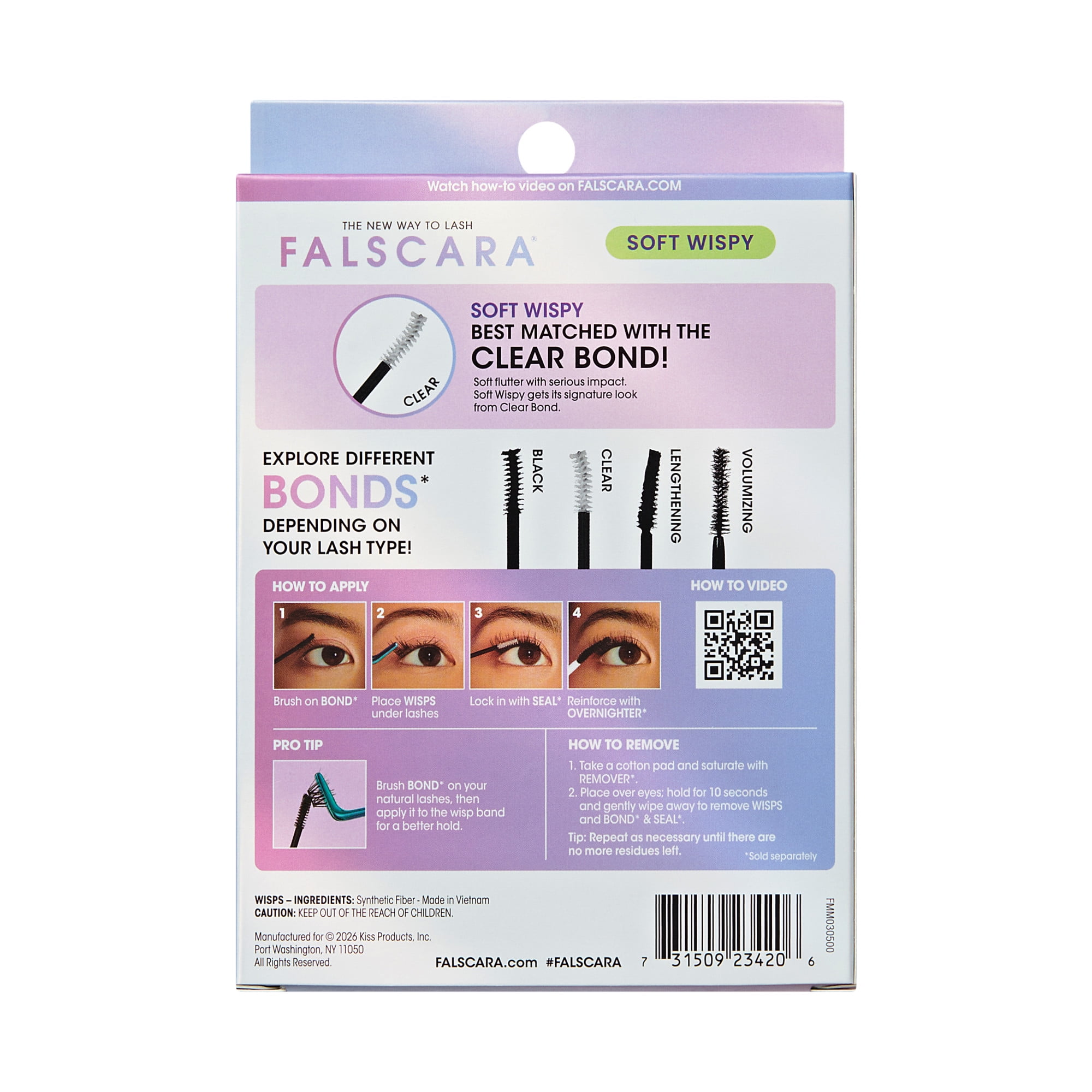 KISS Falscara Mega Multipack 03, Soft Wispy, Lash Cluster