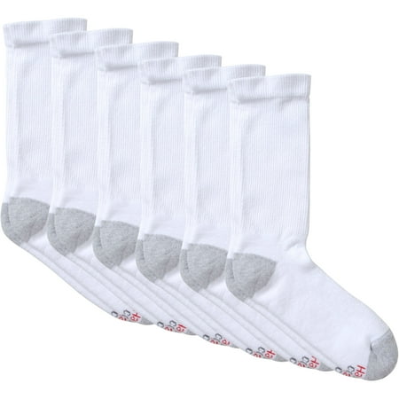 Hanes Men's X-Temp Comfort Cool Crew Socks 6-Pack