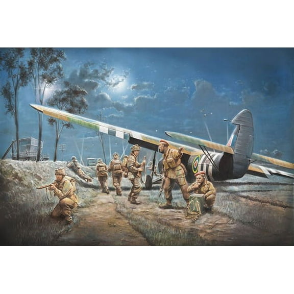 1/72 AS51 Horsa Mk I Aircraft w/13 British Paratroopers D-Day