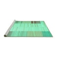 thumbnail image 2 of Ahgly Company Machine Washable Indoor Rectangle Abstract Turquoise Blue Contemporary Area Rugs, 6' x 9', 2 of 4