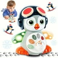 thumbnail image 2 of Penguin Crawling Toy for Babies 6-12 Months, Toys for 6 Month Old Boy, Tummy Time 3-6 Months, Christmas Birthday Gifts for 3-18 Months Boys Girls, Light Up Music Toy, 1 Year Old Boy Girl Toys, 2 of 9