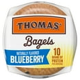 thumbnail image 3 of 2x-Thomas' Blueberry Bagels 6 count Pre-sliced Bagels 20 oz Bag, 3 of 3