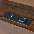 thumbnail image 3 of Better Homes & Gardens Ezra 2-Drawer Nightstand with USB, Walnut Finish, 3 of 10