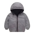 thumbnail image 5 of Hicidod Baby Boy Girl Winter Hooded Puffer Jackets Warm Lightweight Padded Down Coats Long Sleeve Zipper Jacket Outerwear, 5 of 7