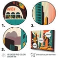 thumbnail image 3 of Designart Futuristic Cityscape With Cars I Canvas Wall Art, 3 of 5