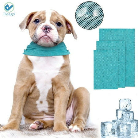 UPC: 0840212856053 | Deago Dog Instant Cooling Bandana Summer Pet Breathable Scarf Cats Ice Collar for Small Medium Large Dog Wearing (M)