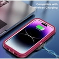 thumbnail image 6 of Heavy Duty Case Designed for iPhone 15 Shockproof Triple Layer Rugged Case 6.1inch, 6 of 6