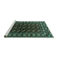 thumbnail image 2 of Ahgly Company Machine Washable Indoor Round Persian Turquoise Blue Traditional Area Rugs, 7' Round, 2 of 4