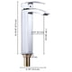 thumbnail image 5 of Aquaterior Tall Bathroom Faucet Cold & Hot Water for above Counter Sink Chrome Aquaterior Modern, 5 of 7