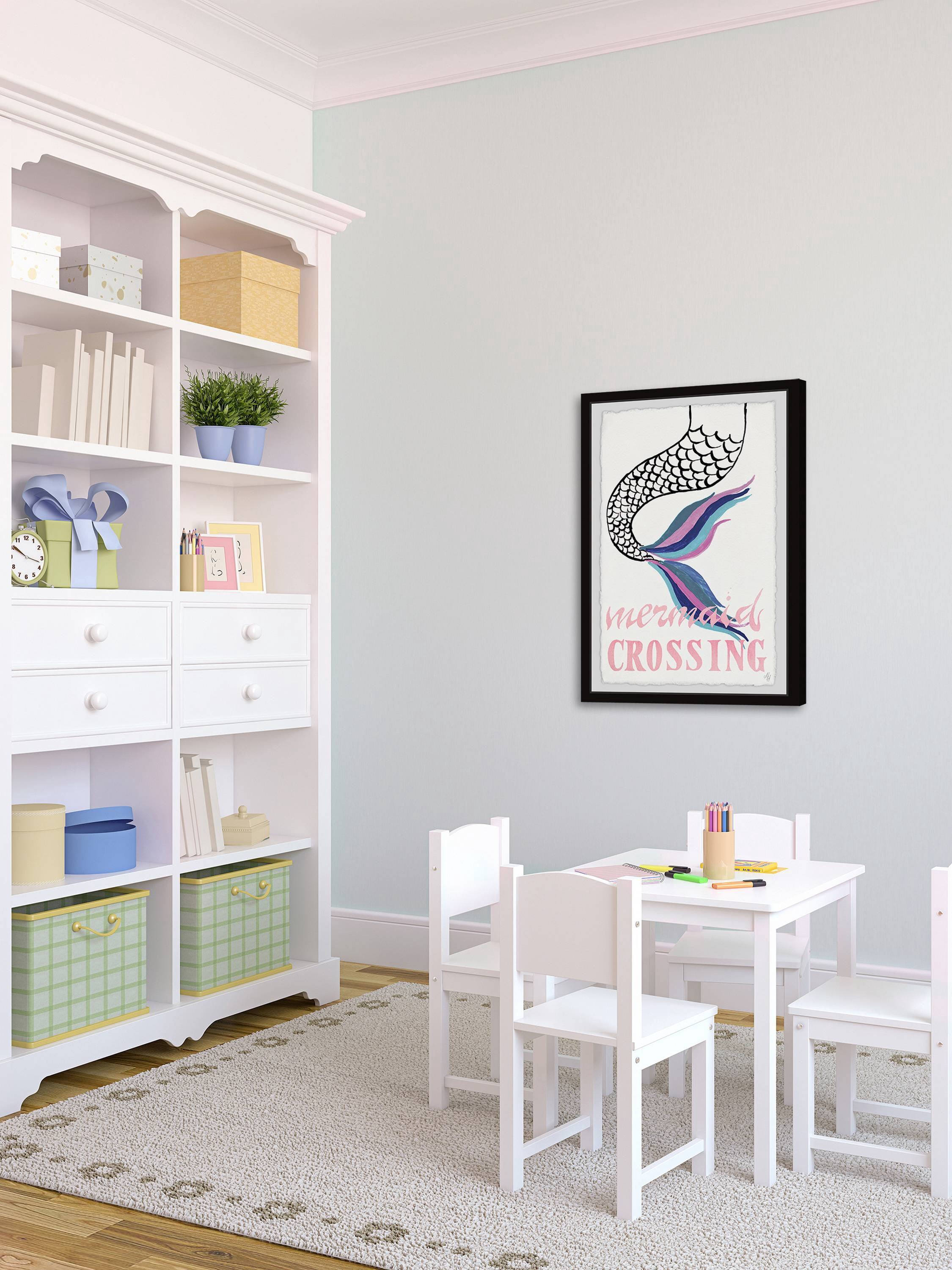 Marmont Hill Mermaid Crossing II Framed Wall Art