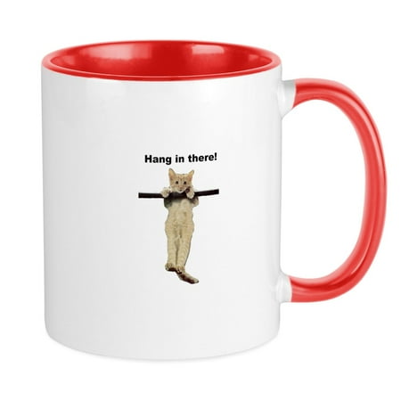 

CafePress - Hang In There Baby Cute Kitty Cat Kitten On Branch - Ceramic Coffee Tea Novelty Mug Cup 11 oz