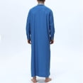 thumbnail image 6 of JAJAHO Mens Kaftan Abaya Thobe Long Sleeve Button Down Collared Pocket Ankle Length Robe Arab Traditional Clothes, 6 of 9