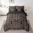 thumbnail image 2 of Erosebridal Bohomian Damask Bedding Sets King Size, Aztec Floral Comforter Sets with Sheets, Geometric Decor, Reversible, 2 of 5
