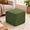 Forest Green-Square-20"D x 20"W x 14"H, variant on Burnt Orange Square 20"D x 20"W x 14"H Pouf Ottoman Footrest